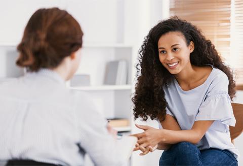 Woman in therapy session