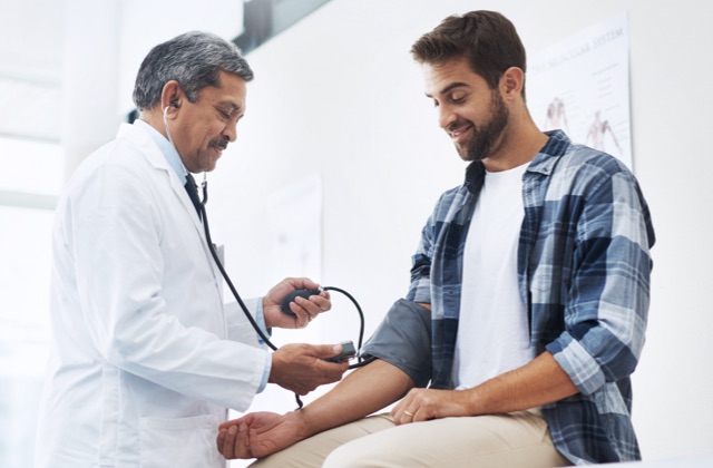 Photo of doctor with a female patient