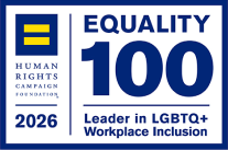Leader in LGBTQ+ Workplace Inclusion Award 2026 logo