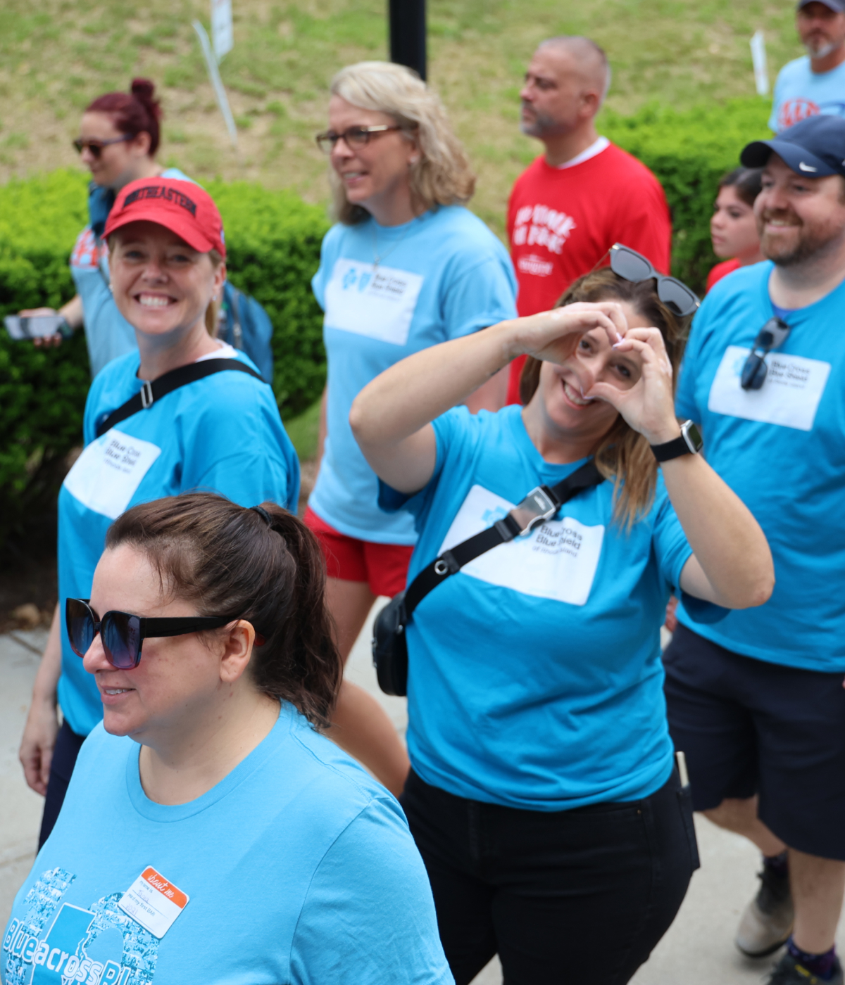 Photo of BCBSRI associates at the 2025 Heart Association walk