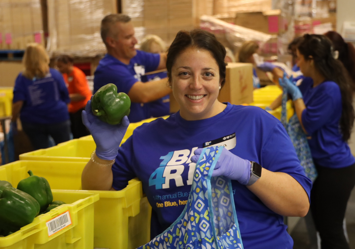 BCBSRI associates volunteering at Feed RI