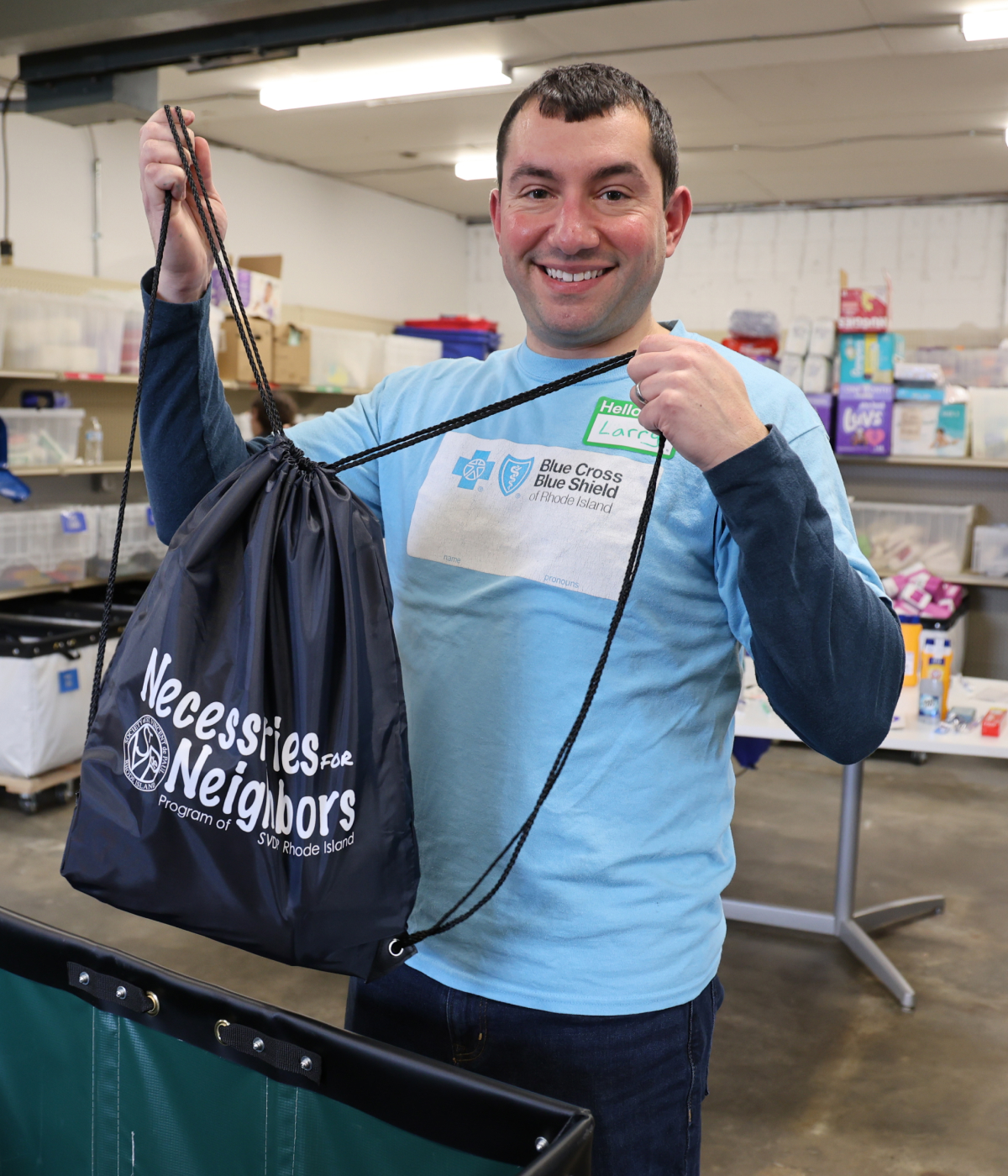 BCBSRI associates helping out at Society of St. Vincent de Paul