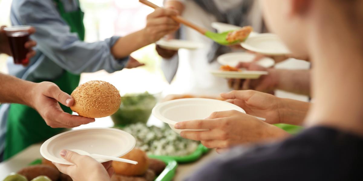 lunch being served