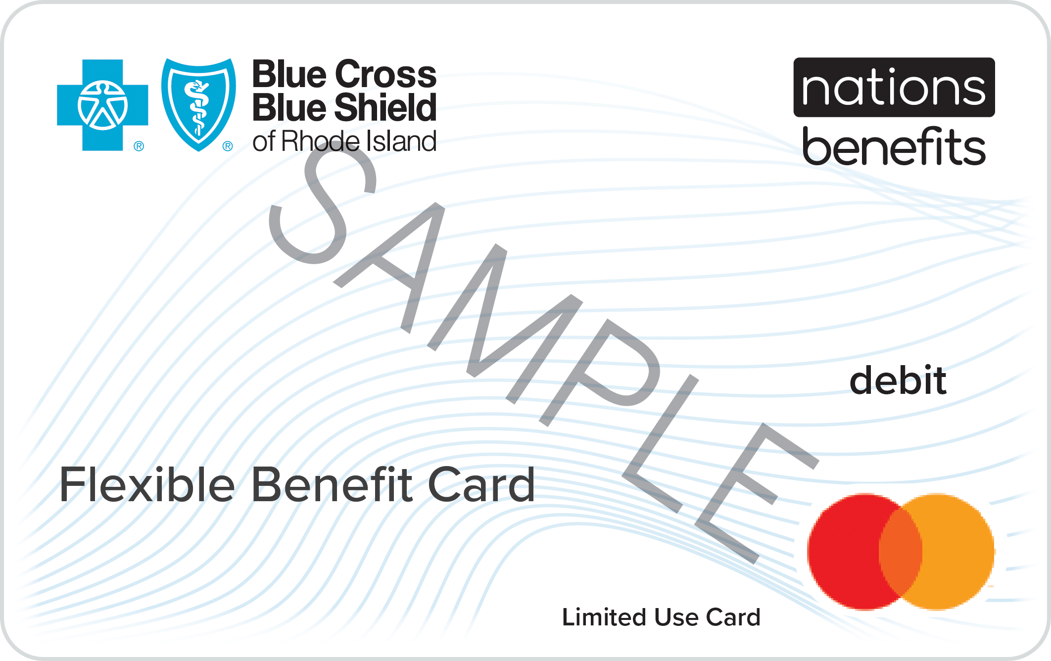 Imagem de amostra de Cartão de Benefícios Flexíveis