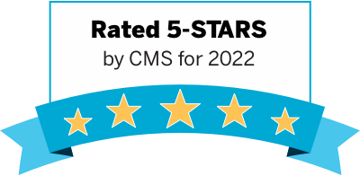 Rated 5-Stars by CMS for 2022
