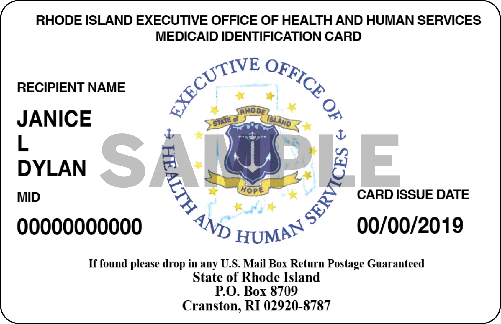 Medicaid Anchor card